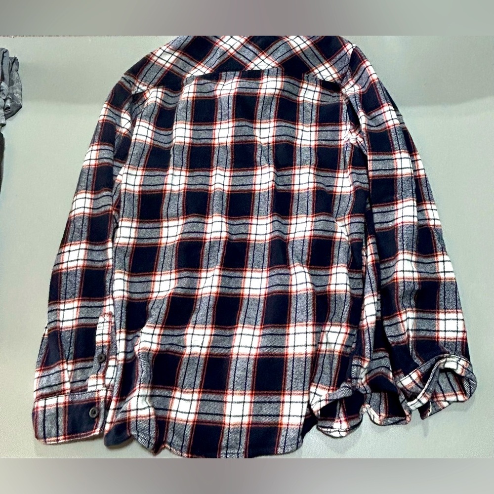 (3 for $25) Aeropostale Plaid Flannel (Men’s XL) (Orange,Blue,Black,White) - Picture 2 of 3